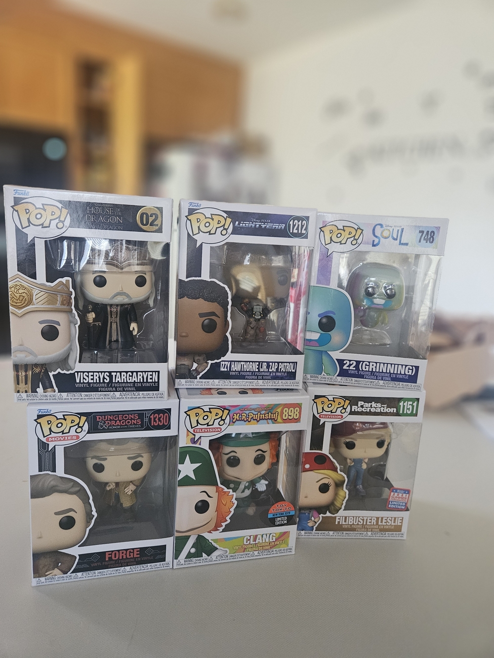 Funko Pop! Vinyl Figures Collection - White, Black, Purple, Blue Lot Of 6